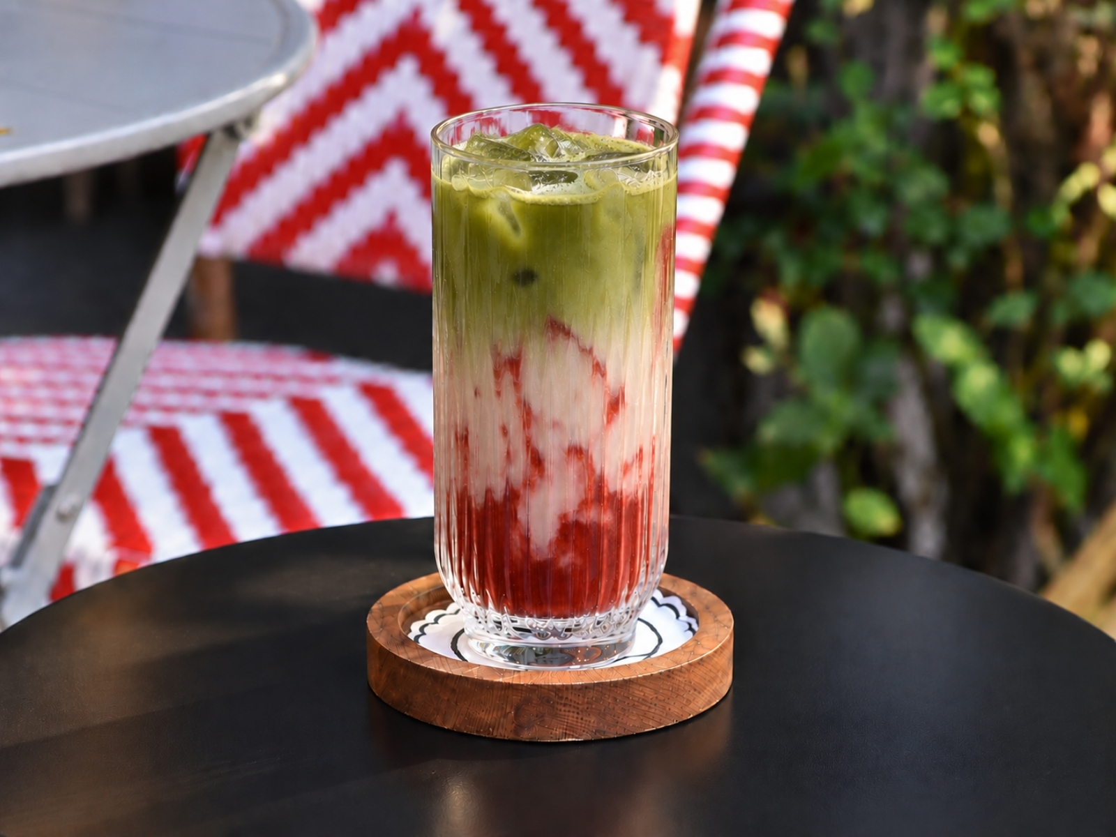 Iced Strawberry Matcha Latte