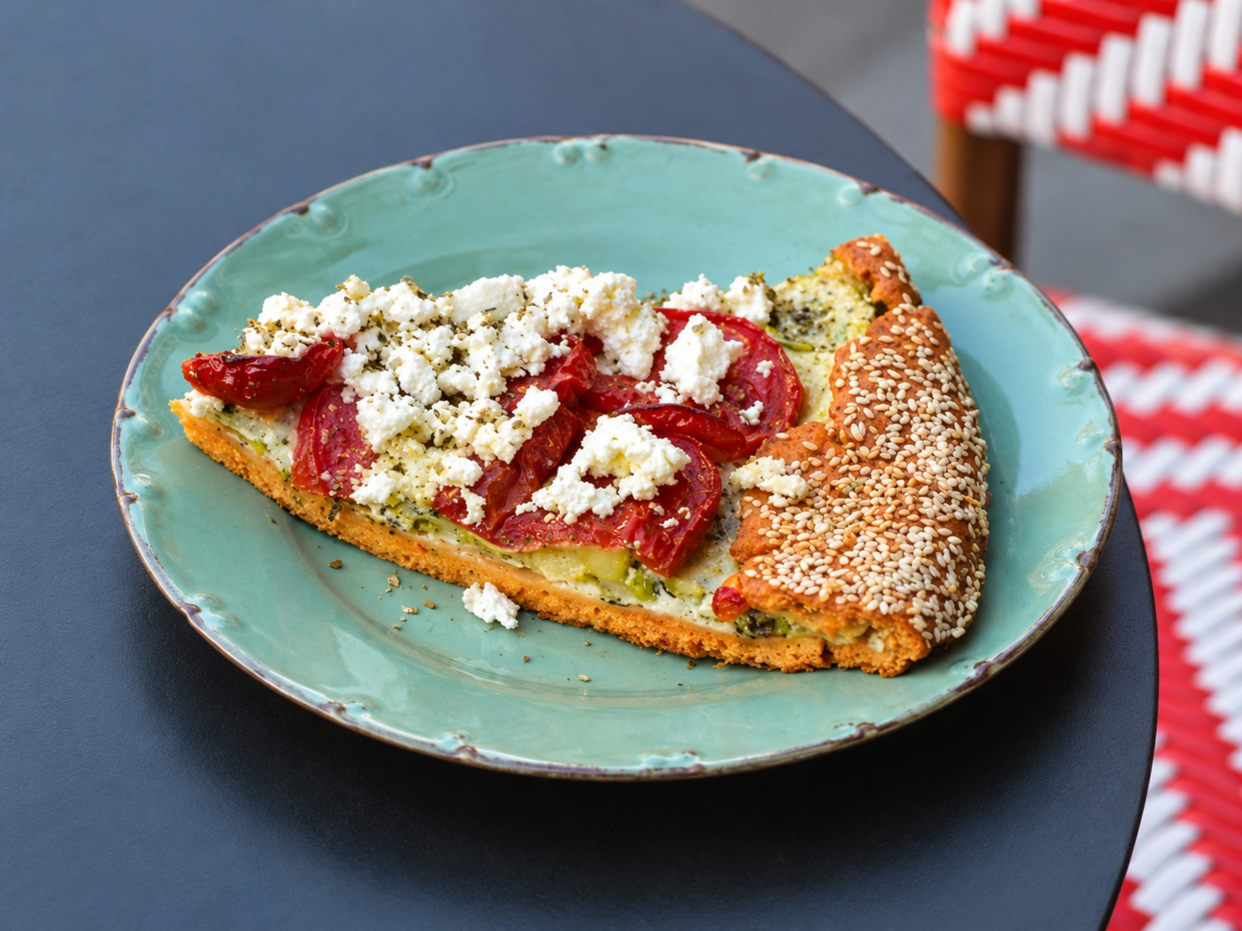 Glutensiz Kabaklı, Domatesli Galette
